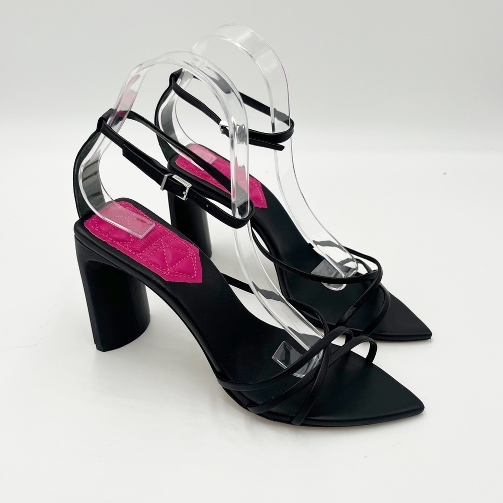 NWT Schutz Franceline Black High Heeled Pointed Toe Shoes Size 8